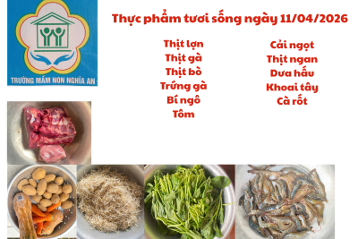 Thực đơn ngày 11/09/2026