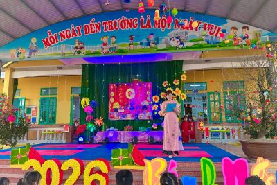 Trường Mầm non Nghĩa An lan tỏa giá trị văn hóa Tết cổ truyền thông qua chương trình “Hội chợ Xuân Bính Ngọ 2026”