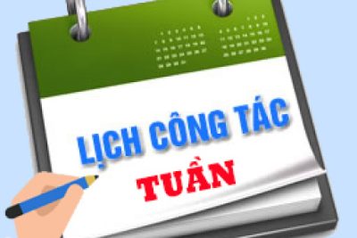 Lịch công tác tuần